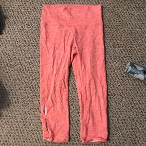 Aerie 3/4 length coral leggings