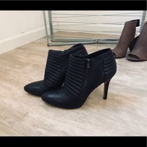 Ann Taylor black stiletto booties