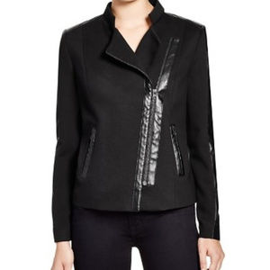 NWT-NYDJ moto style jacket with silver zippers