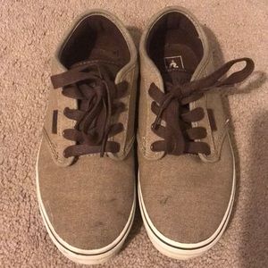Tan Brown Vans Sneakers