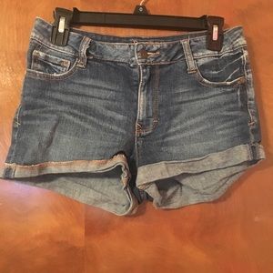 Simple denim shorts