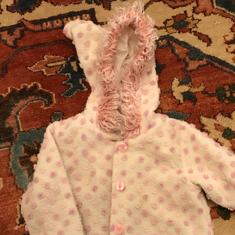 Whimsical Hanna Andersson Pom Pom hooded jacket