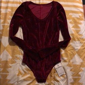 Velvet bodysuit