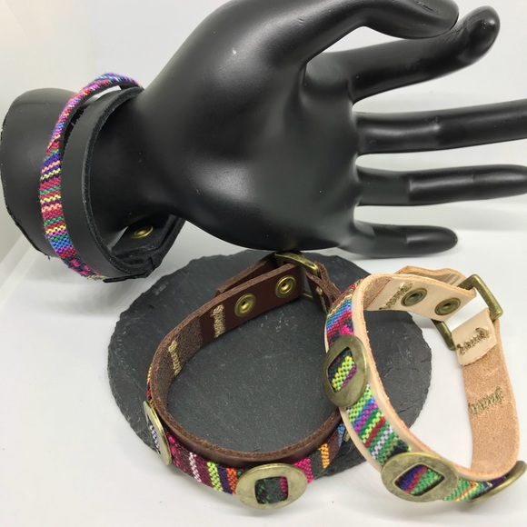 Leather Adjustable Bracelets - Picture 2 of 7