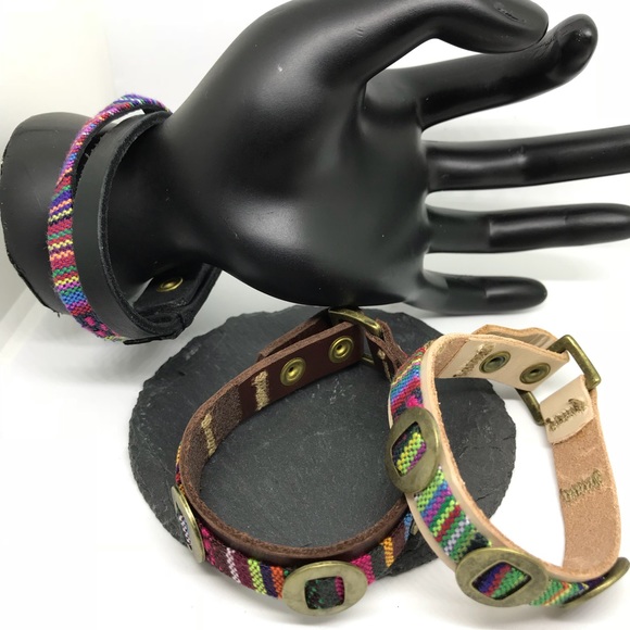 Leather Adjustable Bracelets - Picture 4 of 7
