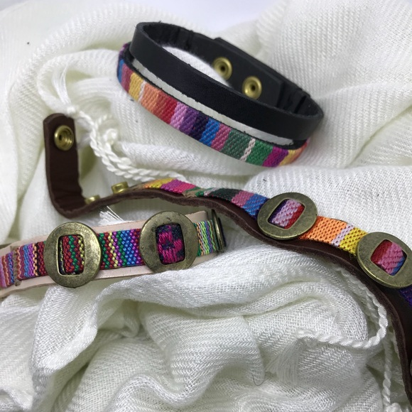 Leather Adjustable Bracelets - Picture 6 of 7