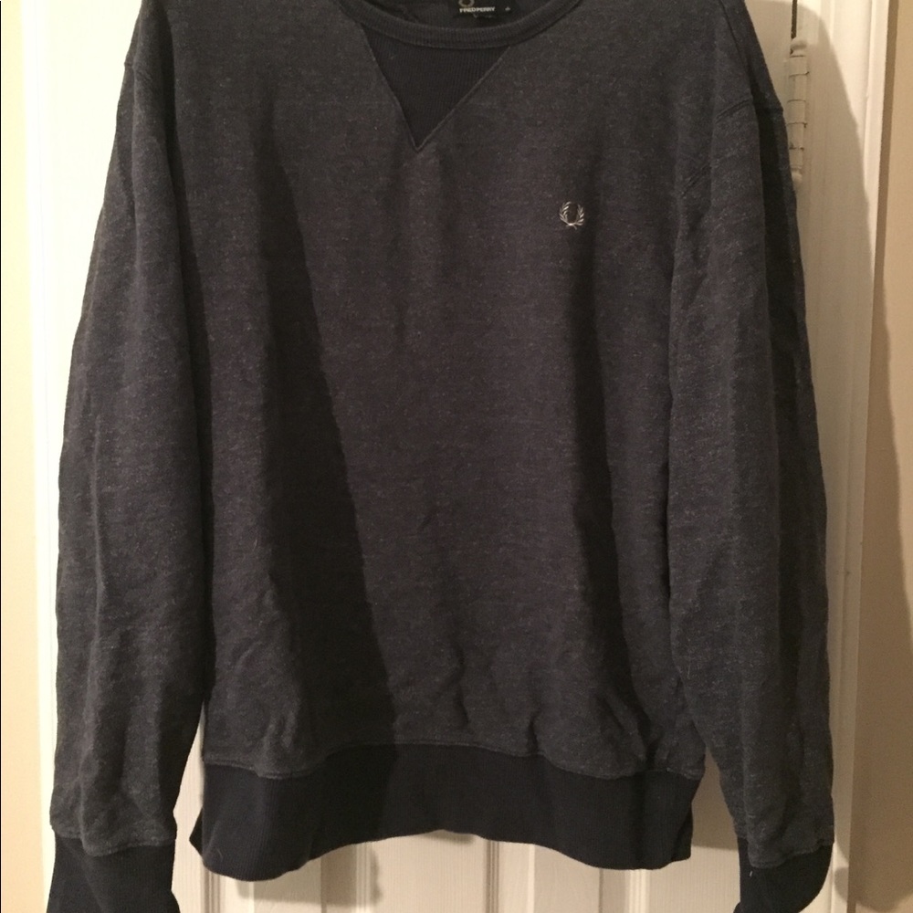 Fred Perry crew neck dark blue size xl