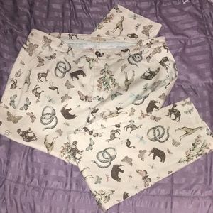 ModCloth Botanical Woods Print Trouser Pants