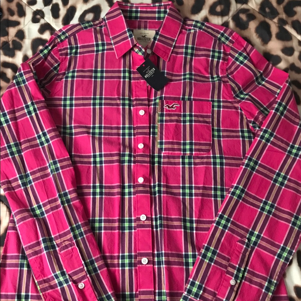 Hollister Plaid Flannel size M