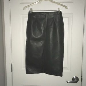Zara faux leather pencil skirt