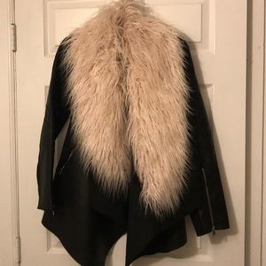 Philosophy faux fur trimmed jacket