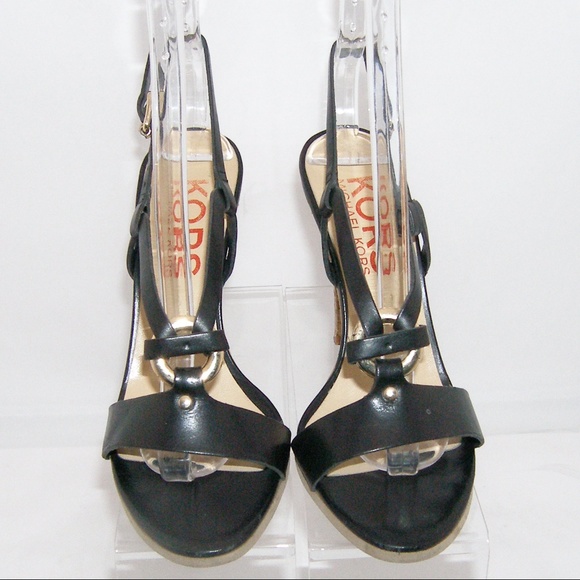 Kors Michael Kors leather buckle cork platform 6 - Picture 6 of 8