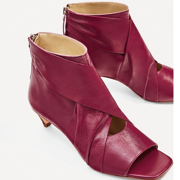 Zara leather ankle boots - Picture 4 of 8