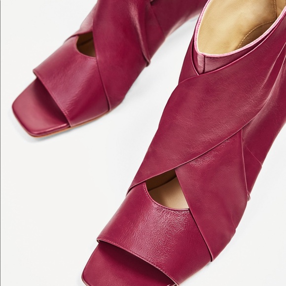 Zara leather ankle boots - Picture 6 of 8