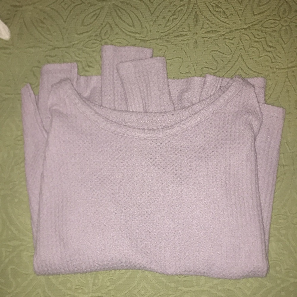 SHOULDER CUTOUT AMERICAN EAGLE SWEATER