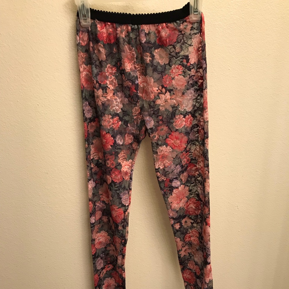 Floral Lace Tights