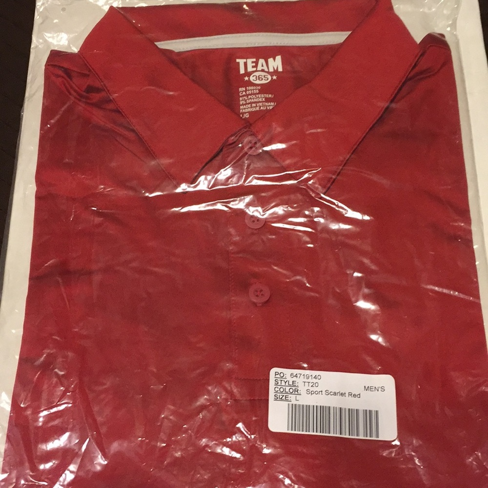 NWT- Sports scarlet red shirt.