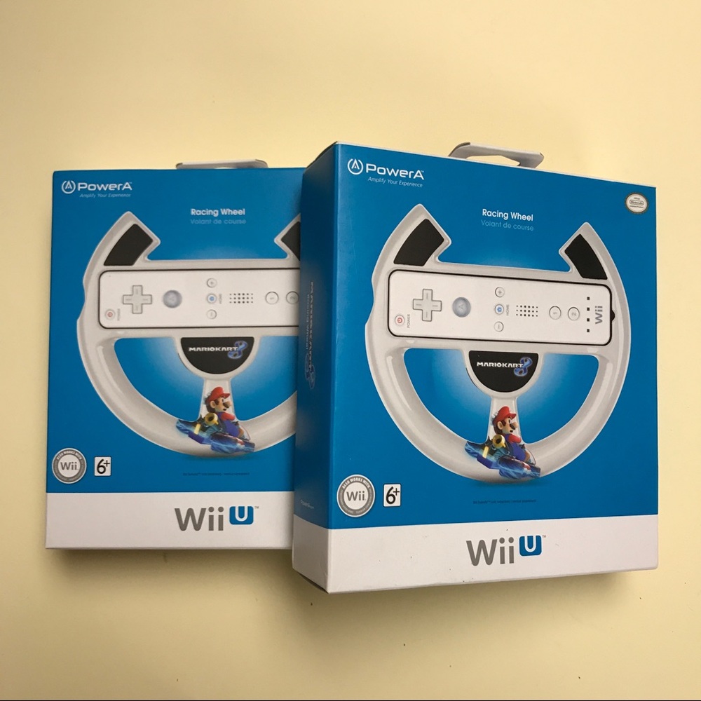 Wiiu controller racing wheel. Set of 2