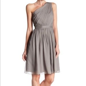 Jcrew Kylie one shoulder chiffon dress
