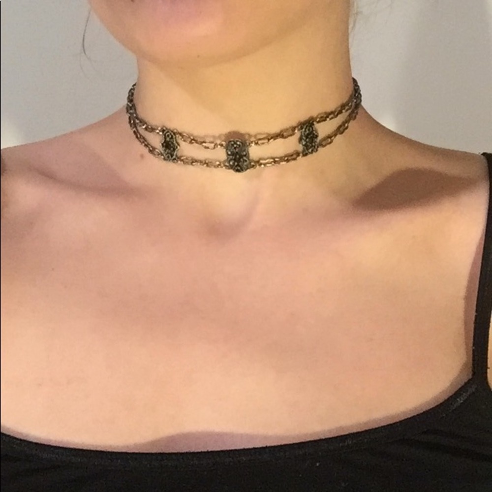 Vintage Silver Choker Necklace