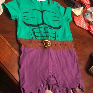 Hulk baby onesie size 9 months
