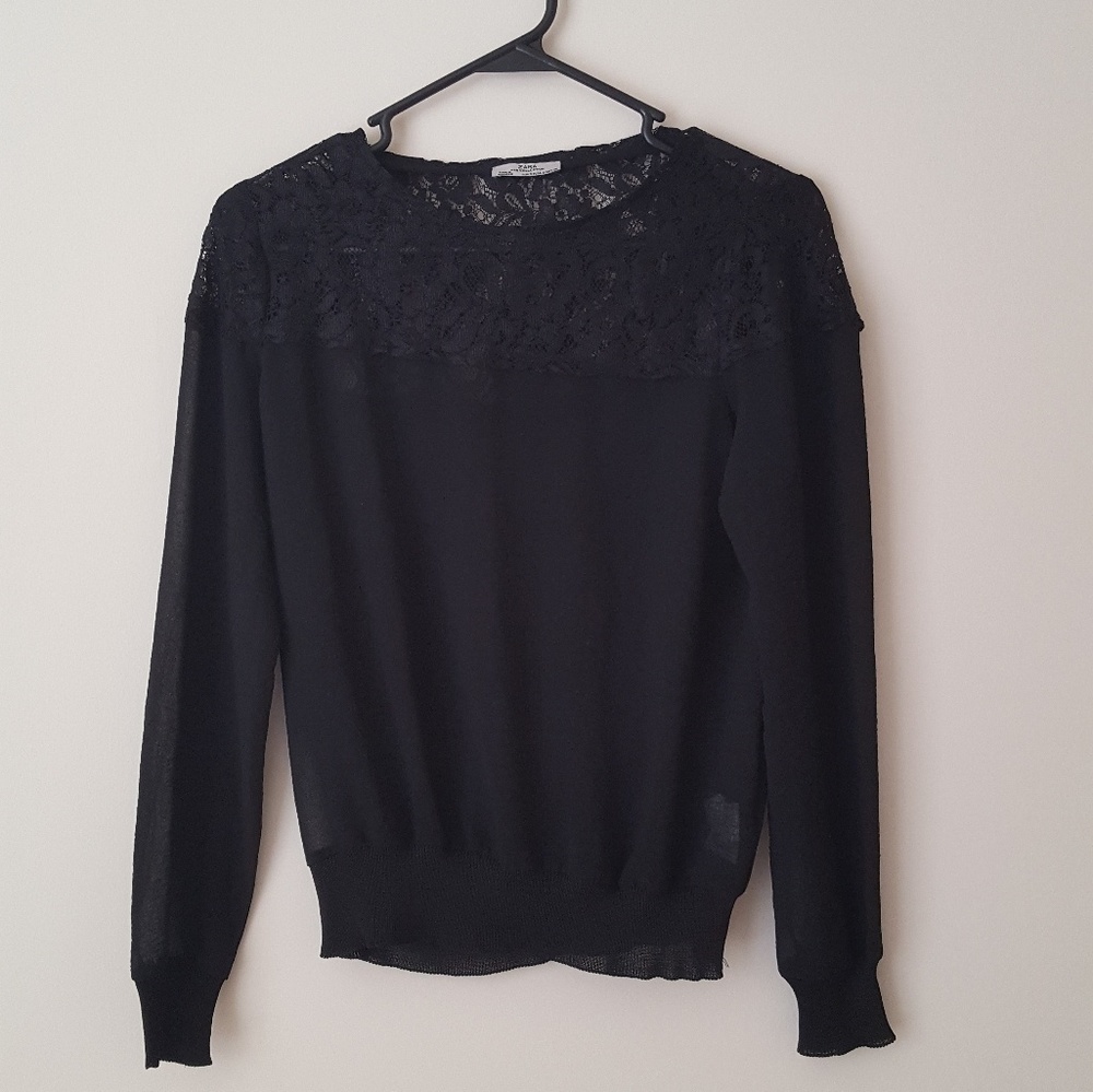 Black lace top