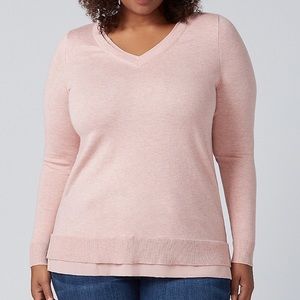 Light pink V-Neck Sweater