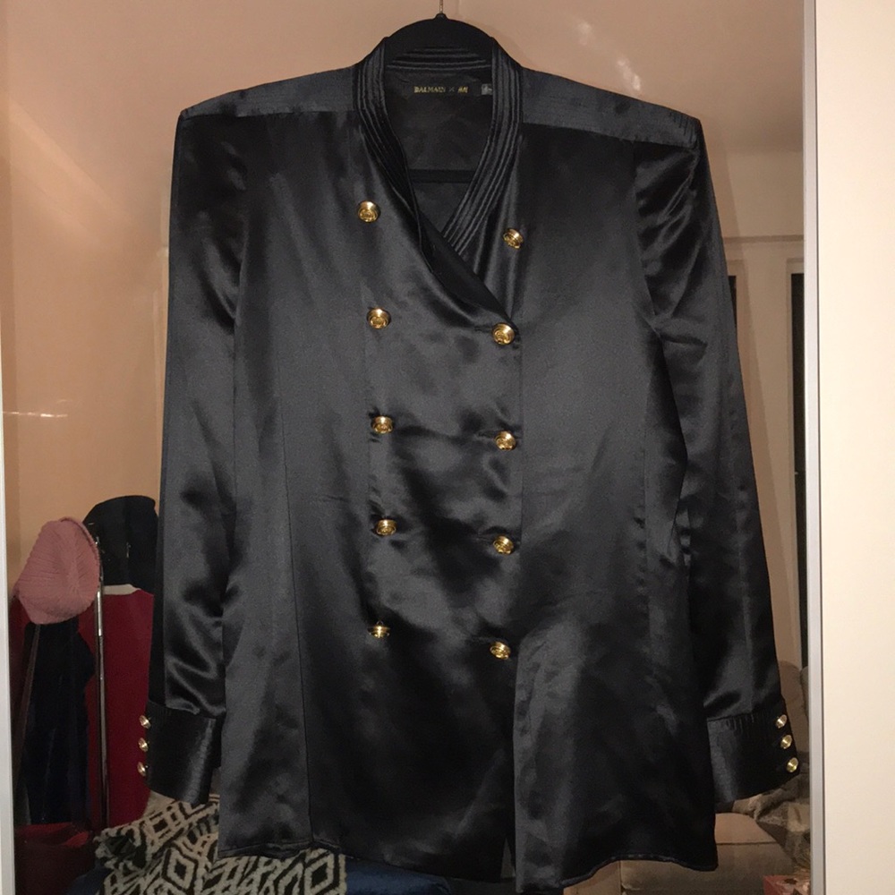 Balmain x H&M 💯 Silk Blouse