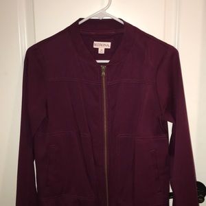 Cranberry Bomber Jacket