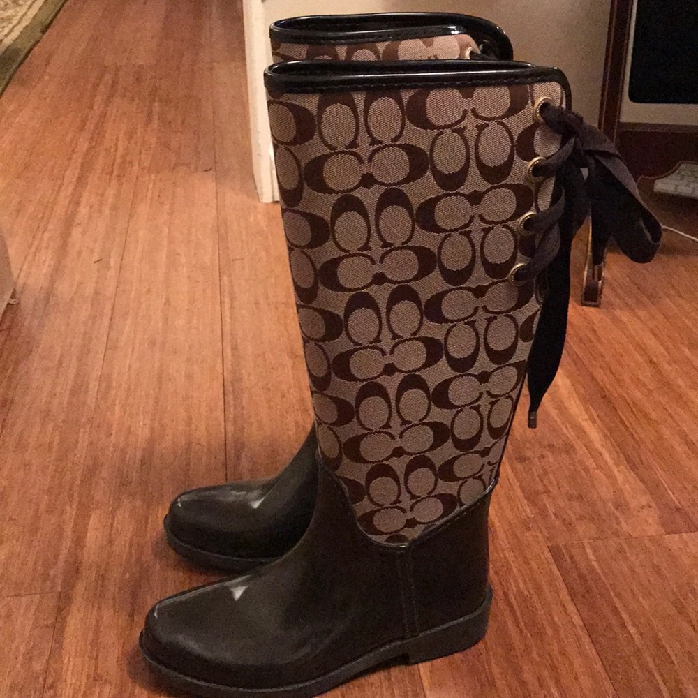 OFFERS WELCOME - Coach Rain Boots.