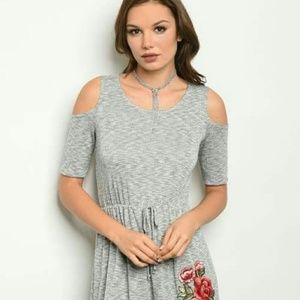 New Junior's Cute Gray Rose patch