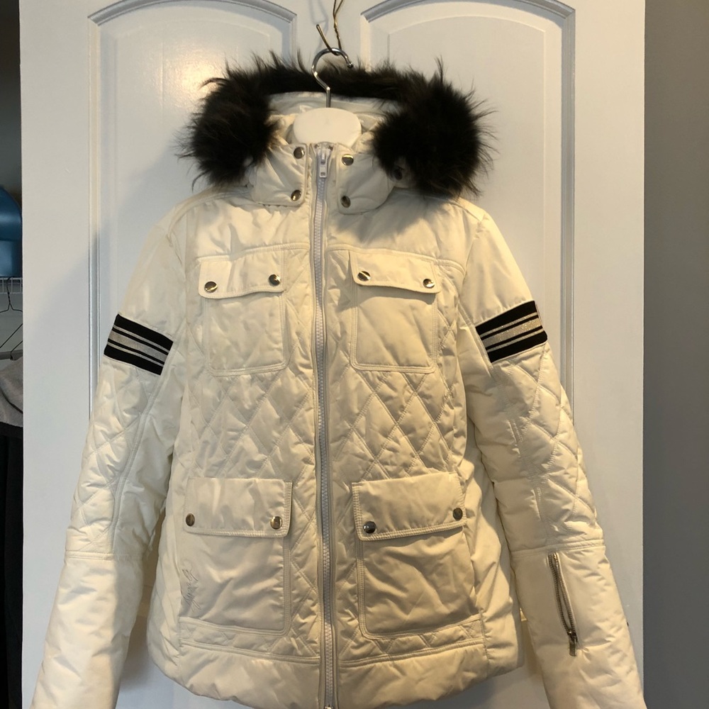 Fusalp Ski Jacket with real Fur. Size 46