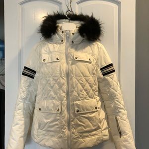 Fusalp Ski Jacket with real Fur. Size 46
