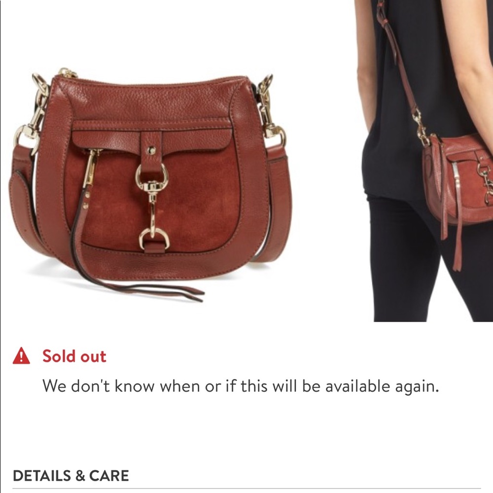 Rebecca minkoff dog clip saddle bag