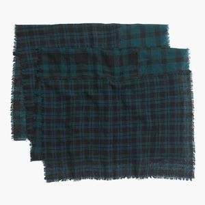Madewell tartan wool scarf