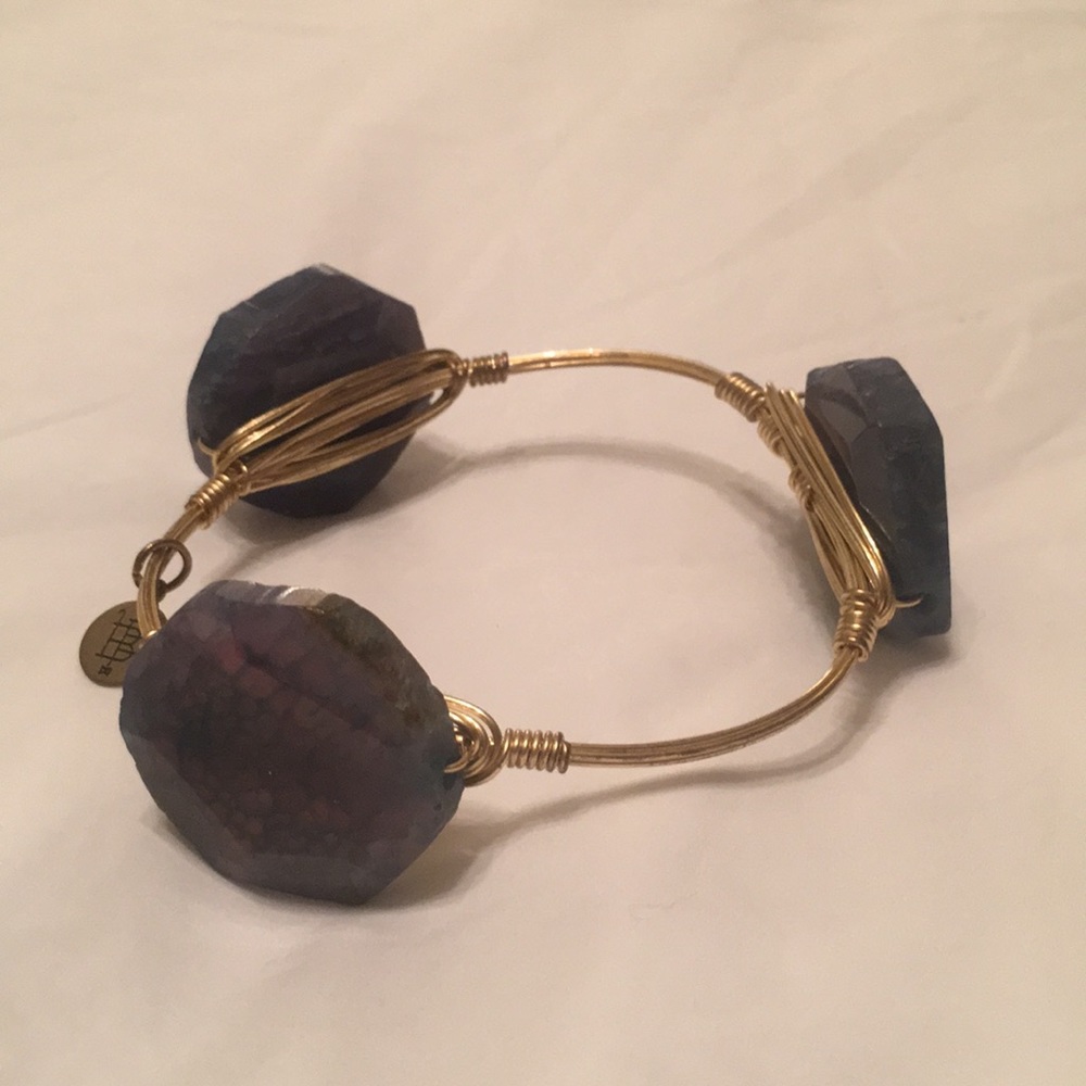 Purple stone bracelet