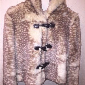 Fo Fur Button Up Jacket