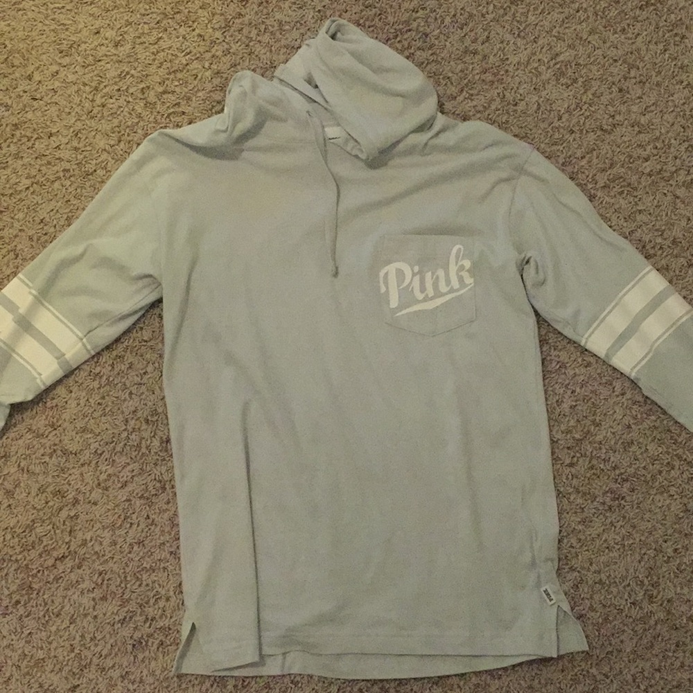 PINK long sleeve shirt w/ hood