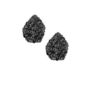Kendra Scott Tessa Stud Earrings Black Drusy
