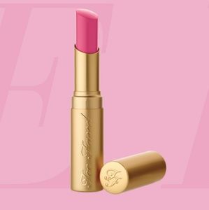 Too Faced La Creme Lipstick, Double Bubble