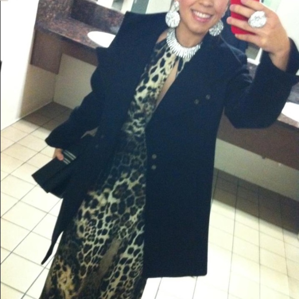 Leopard formal dress