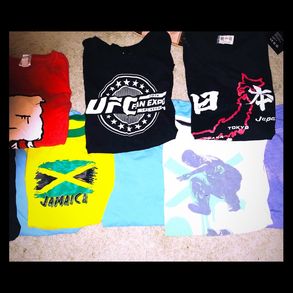 All large and xlarge kids statement and travel T’s