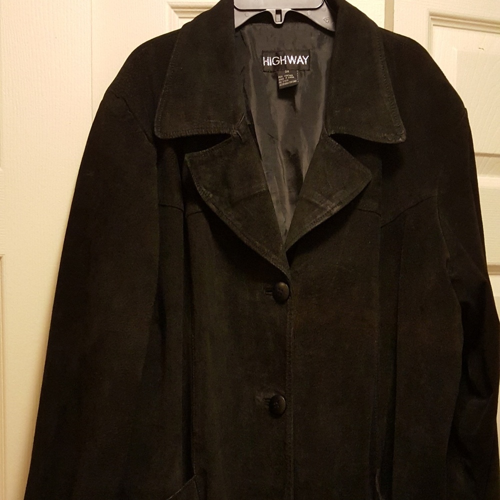 Suede blazer