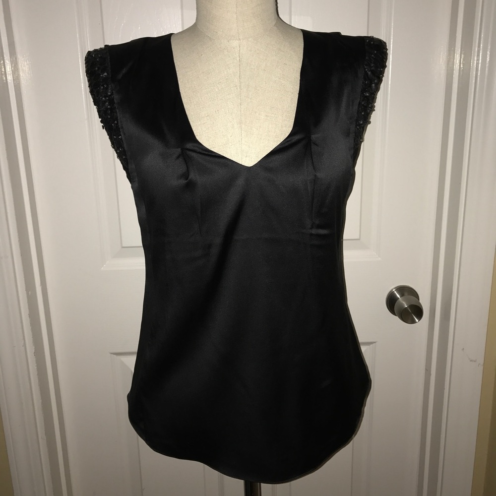 NWOT; 7 For All Mankind women's silk top