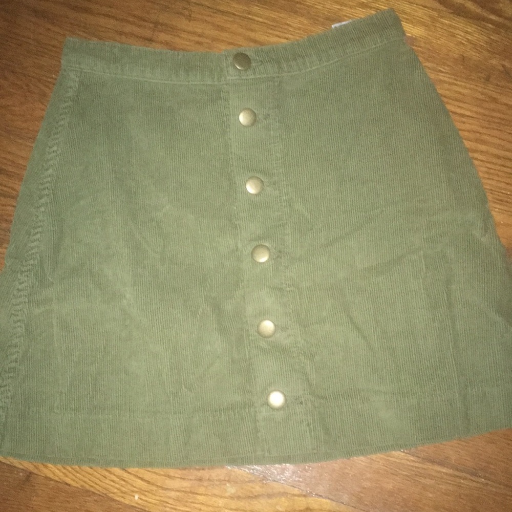 American Apparel Corduroy A-Line mini skirt