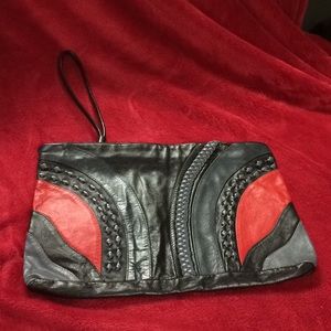 Super Awesome Vintage Leather Clutch