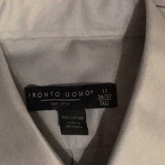 PRONTO UOMO Tall Long Sleeve Dress Shirt - Picture 2 of 2