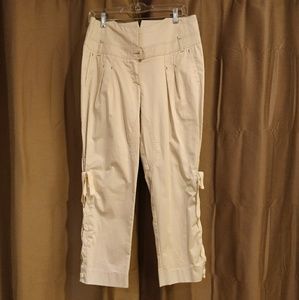 High waisted pant with side lace