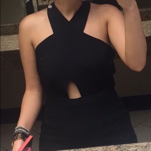 Bcbg black formal pantsuit dress