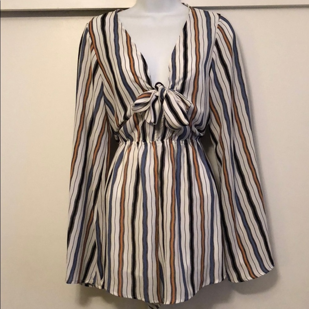 Audrey 3+1 Striped Romper - NWT